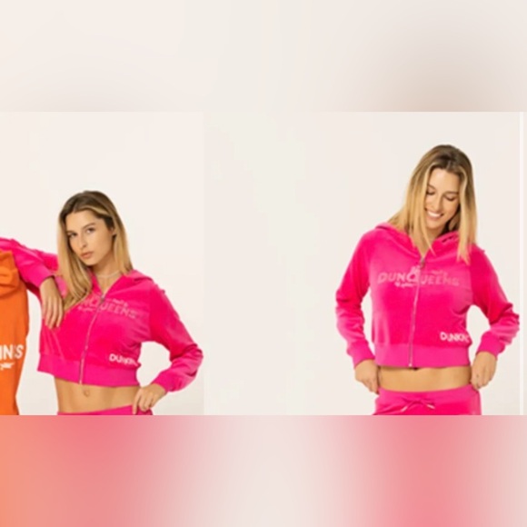 rare Juicy Couture x Dunkin’ velour hoodie - Picture 8 of 8
